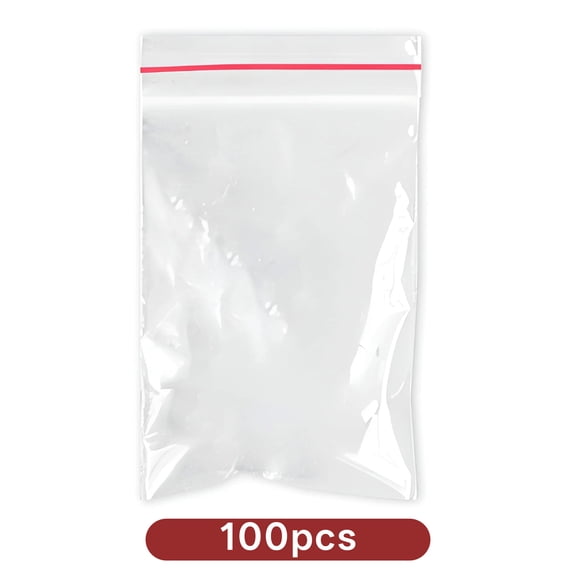 CCOCC 100Pcs Small Ziplock Bags - Mini Plastic Bags Tiny Ziplock Bags Non-Toxic Safe