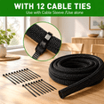 Cable Sleeve Split-sleeving 30ft-1/2inch Cord Management Wire Protector ...
