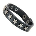 thumbnail image 1 of Brazalete de cuero Salvador Motorista Punk Negro Para Mujeres, 1 of 10