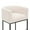 White Linen and Black, variant on FANCROU 26" H Counter Height Bar Stools Set of 2, Modern Barrel Counter Stools with Backrest and Arms, Black Metal Frames,Fabric Upholstered Accent Barstools for Kitchen Island, Beige and Gold