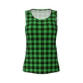 thumbnail image 5 of Goofa Buffalo Plaid Green Black Printed Womens Workout Tops for Women Sleeveless Yoga Shirts Athletic Running Tank Tops Sleeveless Gym Clothes Workout Apparel-Small, 5 of 9