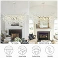 thumbnail image 3 of SJIGUANGZ Chandeliers for Dining Room,47.2" Silver Modern Tree Branch Chandelier Industrial Raindrop Chandelier Farmhouse Rectangle Chandeliers for Kitchen Island, Living Room, Bedroom, Entryway, 3 of 6