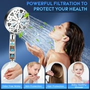 Doulami Shower Head, 8 inch Rain Showerhead, 10 Stage Shower Filtered , 10 Spray Setting, 3 Mode, 2 in 1 Combo
