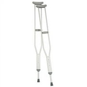 Carex Aluminum Folding Crutches, Youth Size, Easy to Fold and Store, 250 lb Weight Capacity, Silver