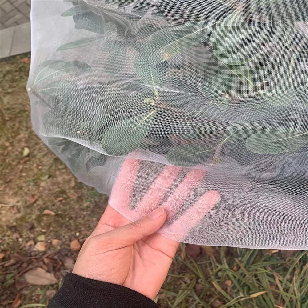 Bird Netting for Garden Protection,1Pcs Garden Netting Pest Barrier with Drawstring,Mosquito Net Tomato Protective Cover Garden Plant Netting Fruit Tree Netting for Cicadas Vegetables Blueberry Bushes