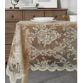 thumbnail image 2 of WARM HOME DESIGNS 60 x 120 Lace Tablecloth. Linen Gold Rectangle Tablecloth for 10-12 Guests. LTC Linen 120, 2 of 2