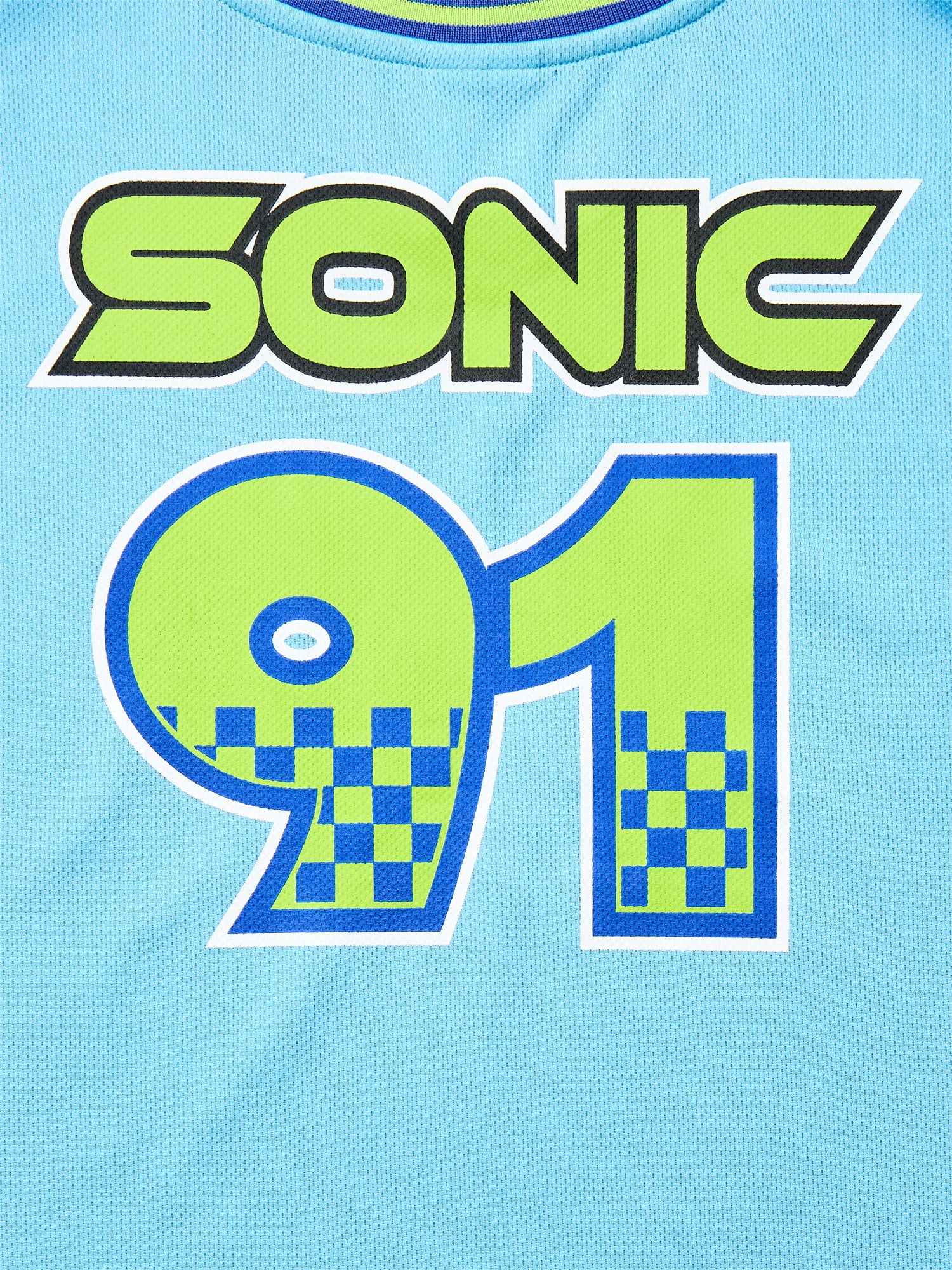 Sonic the Hedgehog Boys Graphic Soccer Jersey and Drawstring Shorts Set, 2-Piece, Sizes 4-16