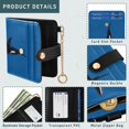 thumbnail image 5 of Small Wallet For Women Bifold Leather Pocket Coin Credit Card Holder With RFID Blocking A Orca, 5 of 6