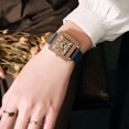 thumbnail image 3 of Women Watch Minimalist,Retro Style Wrist Watch Minimalist Casual Simple Square Dial Watch For Dating Travel, 3 of 8