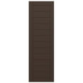 thumbnail image 5 of Ekena Millwork 18"W x 51"H True Fit PVC Horizontal Slat Framed Modern Style Fixed Mount Shutters, Raisin Brown (Per Pair - Hardware Not Included), 5 of 9