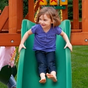 Gorilla Playsets Ozark II Wooden Swing Set with Punching Ball, 2 Belt Swings, and Trapeze Bar
