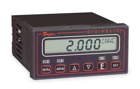DWYER INSTRUMENTS DH3-016 Digital Panel Meter,Pressure
