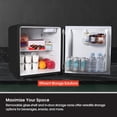 thumbnail image 3 of Open Box Magic Chef 1.6 Cu. Ft. Retro Mini Fridge with LED Light, Black, 34 lbs, 3 of 11