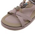 thumbnail image 6 of BRGZLK Women Summer Sandals Flat Slip On Sandals Crystal Roman Shoes Open Toe Casual Sandals, 6 of 9