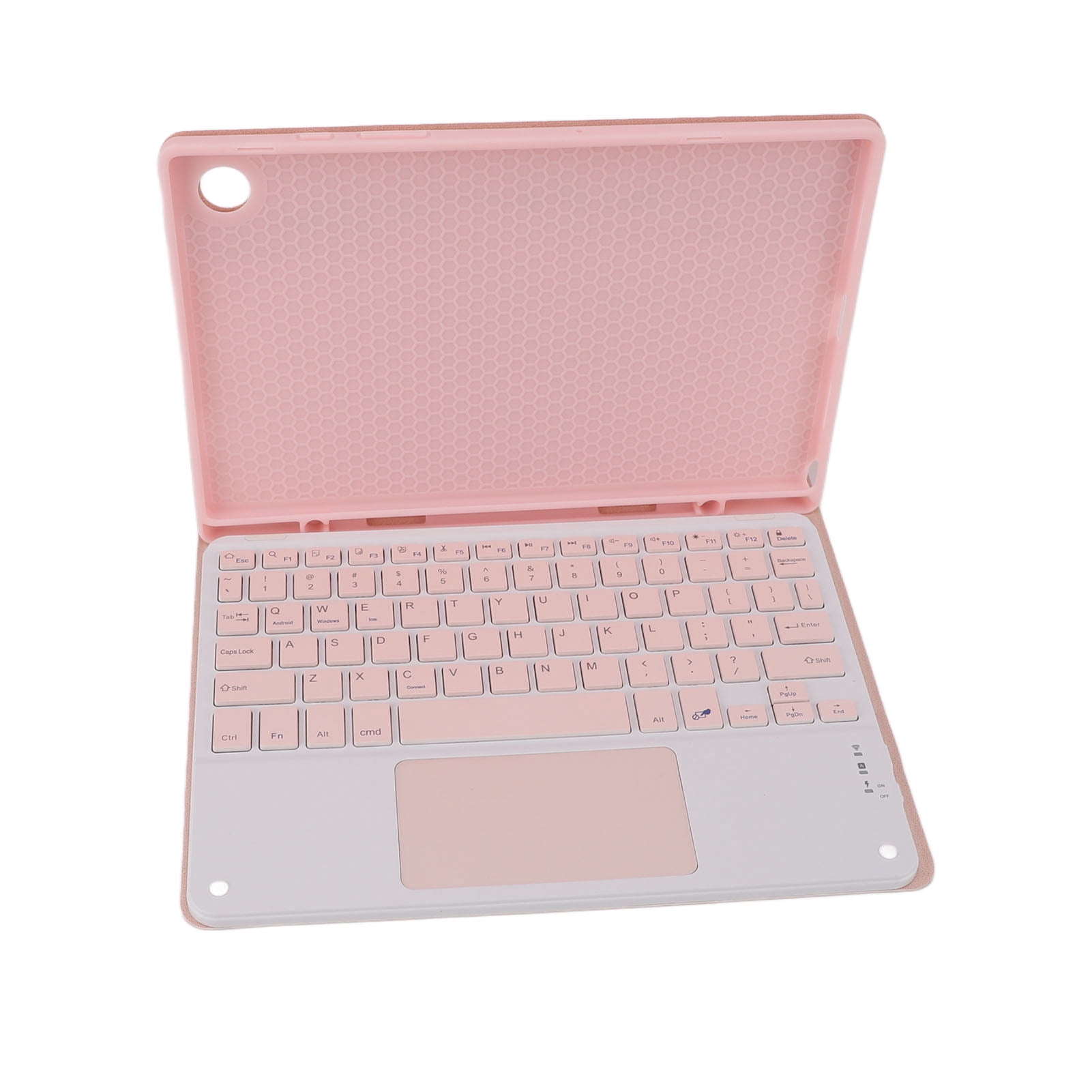 Tablet Case Cover, Simple Pink Tablet Case Precise Cutouts Anti Slip Pen Slot with Keyboard Mouse for Tab A8 Tablet