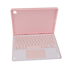 Tablet Case Cover, Simple Pink Tablet Case Precise Cutouts Anti Slip Pen Slot with Keyboard Mouse for Tab A8 Tablet