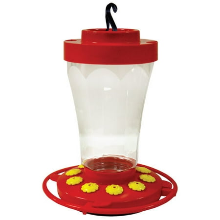 Mainstays Plastic Fluted Hummingbird Feeder, 32 Oz.