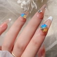 thumbnail image 7 of UDIYO 10Pcs Nail Ornaments Sparkling Vibrant Color Shiny Visual Effect Creative Shape Dazzling Four Leaf Clover Nail Art Jewelry Crafts for Nail Salon, 7 of 7