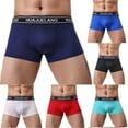 thumbnail image 4 of Lovskoo Men's 2024 Underwear Boxer Briefs Soft Briefs Knickers Shorts Underpants Blue L, 4 of 4