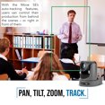 thumbnail image 4 of PTZOptics Move SE 30x 1080p FHD Advanced PTZ Auto-Tracking Pan Tilt Zoom Camera (Gray) Bundle with SuperJoy NDI, IP, and Serial PTZ Camera Joystick Controller and Universal Camera Wall Mount (3 Items), 4 of 7