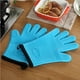 thumbnail image 4 of Injueey Guante de silicona Guantes para horno Parrilla Barbacoa Anti-escaldado Cobertura completa Parrilla Protector Herramienta para hornear Cocina y Comedor Azul, 4 of 6