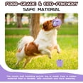thumbnail image 2 of pieza de juguete de rompecabezas de pelota de tenis morada, pelota de tenis para perros, 2 of 5