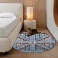 thumbnail image 2 of Round Rugs 3 Ft, Farmhouse Wood Grain Non Slip Area Rugs for Kitchen Bedroom Entryway, Vintage Country Barn Gate Textured Washable Carpet Runner Rug Floor Mats for Bedroom Home Decor, 2 of 8