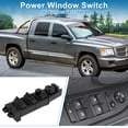 thumbnail image 2 of Interruptor de ventana eléctrico Unique Bargains No.68171680AA Interruptor de control de ventana para Dodge Dakota Durango para Ram 1500 Negro, 2 of 7