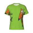 thumbnail image 4 of Vsdgher Drink Coffee And Do Good Print Men's Dry Fit Mesh Athletic Shirts Moisture Wicking Tennis T-Shirt Tops, 4 of 9
