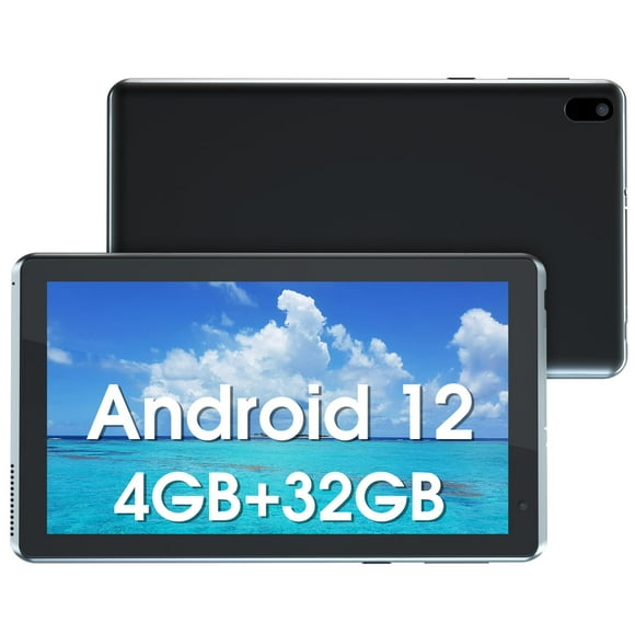 YQSAVIOR Tablets, Android 12 Tablet 7 inch, 4GB RAM 32GB ROM Tablet PC Quad-Core Processor Computer Tablet for Kids, IPS Screen, Dual Camera, WiFi, Bluetooth Tab PC