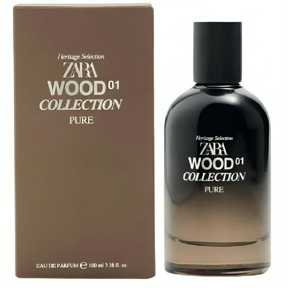 Zara Wood Collection 01 Pure Perfume for Unisex with Cedarwood Grapefruit Wood Powdery Iris Fresh Nature-Inspired Fragrance Eau de Parfum 100ml (3.38 fl. oz.)