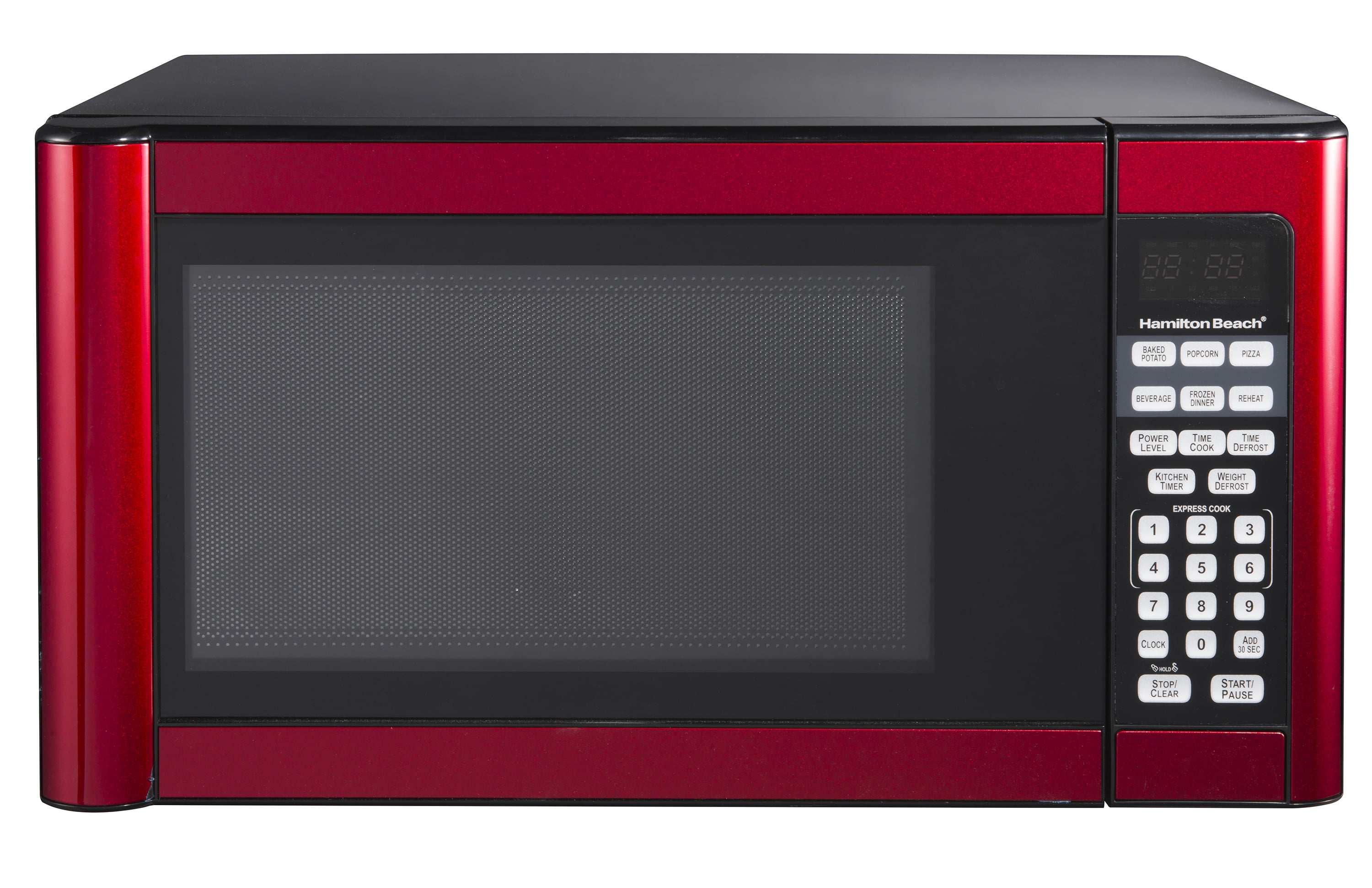 Hamilton Beach 1.1 Cu. Ft. Red Microwave - Walmart.com