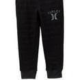 thumbnail image 3 of Hurley Girls Fleece Logo Pants  Black Sz 5, 3 of 3
