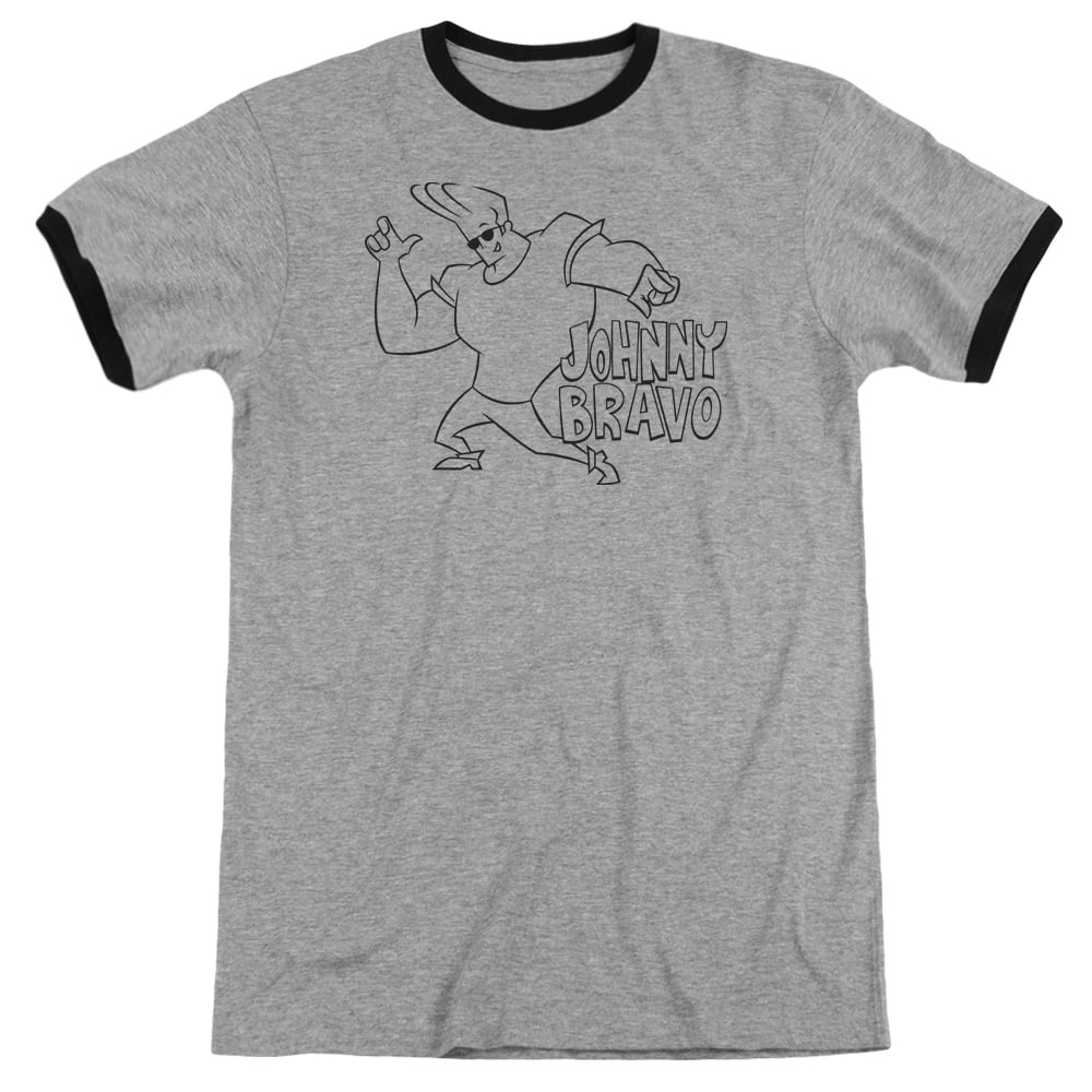 Johnny Bravo Jb Line Art Adult Tank Top