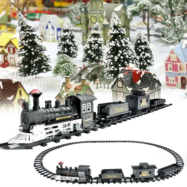 XZNGL Christmas Train Set Lights Kids Toys Christmas Lights Jouet Train Set  et Sons Christmas Train Set Voies Ferrées Train 