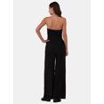 thumbnail image 2 of No Boundaries Strapless Tulip-Leg Shimmer Jumpsuit, Women's and Women’s Plus, 2 of 4