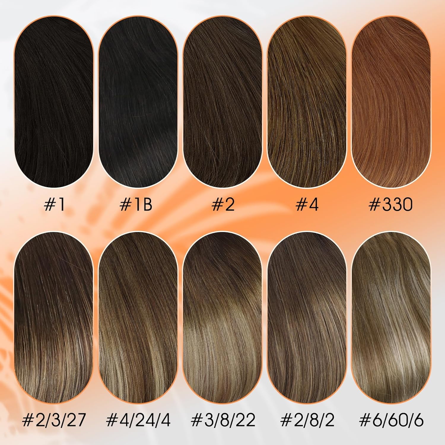 Full Shine Clip in Hair Extensions Double Weft Full Head Brazilian Hair 105 Gram #2 Dark Brown 7 Pcs 18 Inch for Women Adult
