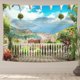 thumbnail image 3 of Hermoso tapiz de pared con flores de jardín para colgar en la pared, decoración del hogar, sala de estar, fondo impreso, 3 of 5