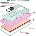 thumbnail image 5 of Samsung Galaxy Note 20 Ultra Case, Pink Green, Shockproof, Impact Resistant,  Car Mount, Built-in Kickstand, TPU & Hard PC, Compatible with Galaxy Note 20 Ultra/Note 20 Ultra 5G, 5 of 12