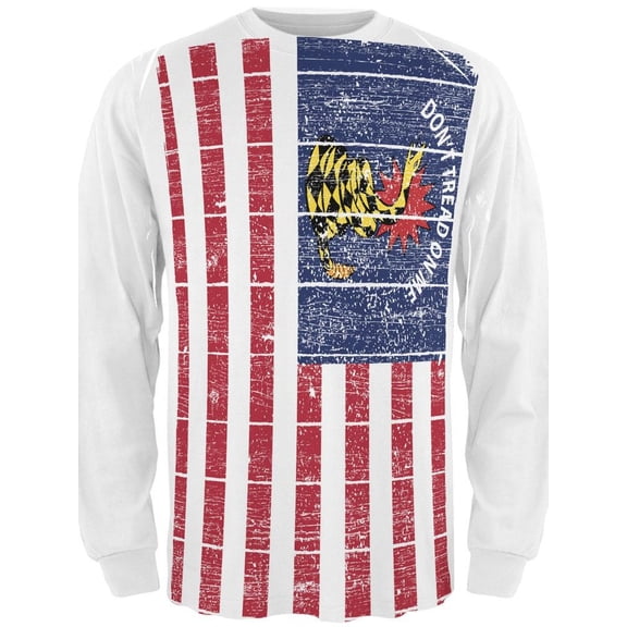 American Garsden Flag All Over Adult Long Sleeve T-Shirt - Small