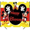 thumbnail image 4 of Mickey & Minnie Birthday Backdrop - Vibrant Polyester Party Banner with "HAPPY BIRTHDAY" Design, Ideal for Indoor/Outdoor Celebrations, Suitable for All Seasons, Birthday Party Decorations, 4 of 6