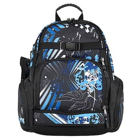 Shiny Camo-Print Skate Backpack
