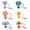 multicolor, variant on CCOCC 24Pcs Straw Toppers No Foreign Matter Stuck Straw Covers Cap for Tumblers Smooth Opening Straw Cover Cap for Stanley Cup Pink