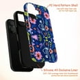 thumbnail image 4 of Floral Skeleton Phone Case, Colorful Flower and Dancing Skeleton Design, Unique Artistic Protective Cover for iPhone 16 15 14 13 12 11 Pro Plus Mini, 4 of 6