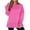 17#Hot Pink, variant on Oversized Sweatshirts for Women Thumbhole Crew Neck Long Sleeve Shirts Cozy Casual Loose Slit Pullover Top Fall Outfits Brown L