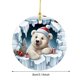 thumbnail image 3 of Decoraciones Colgantes Plano Adornos Muñeco Nieve Papá Noel Dibujos Animados Navidad Redonda Realista Exquisita para Del, 3 of 9