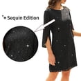 thumbnail image 2 of Vestido COOAN para invitadas a una boda, cóctel y formal, encaje y lentejuelas para mujer, 2 of 8