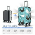 thumbnail image 6 of Naloa Lovely Roosters Elastic Suitcase Protector, Travel Suitcase Protector Cover Fits 18-32in Suitcase - Medium, 6 of 9