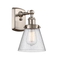 916-1W-SN-G64 Innovations Lighting Cone - 1 Light Wall Sconce In Industrial Style-11 Inches Tall and 6 Inches Wide-Brushed Satin Nickel Finish-Seedy