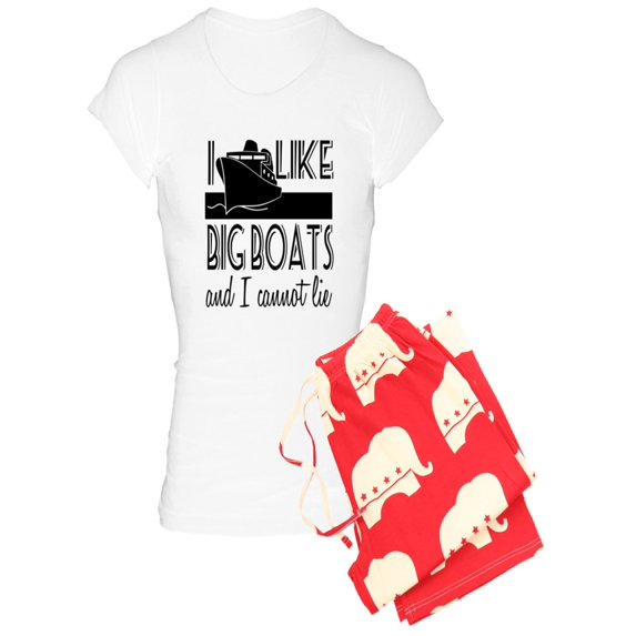 CafePress - I Like Big Boats - Women's Light Pajamas